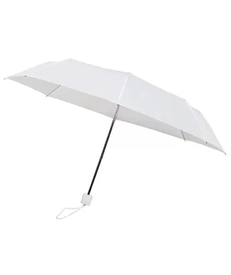 Valkoinen kokoontaitettava sateenvarjo
