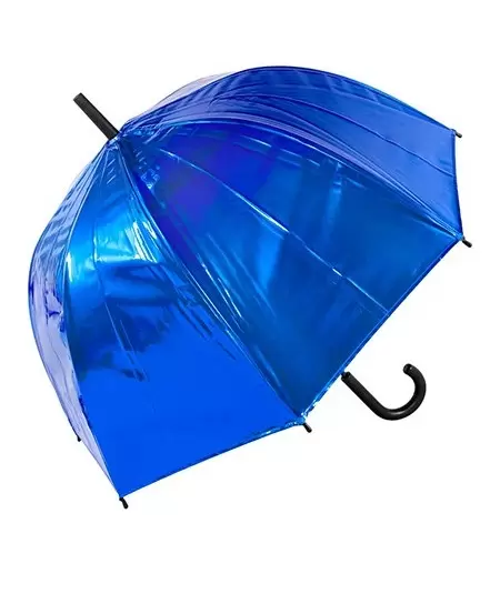 Shiny Glamour sateenvarjo, metallihohto sininen - 2