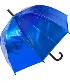 Shiny Glamour sateenvarjo, metallihohto sininen - 2