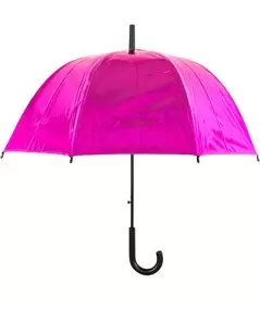 Shiny Glamour sateenvarjo, metallihohto pinkki - 2