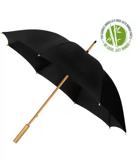 ECO Bamboo sateenvarjo Black - 1