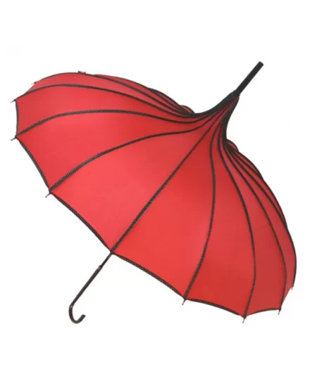 Elegantti Ruby Dots sateenvarjo