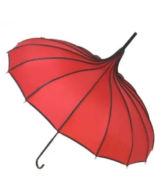 Elegantti Ruby Dots sateenvarjo