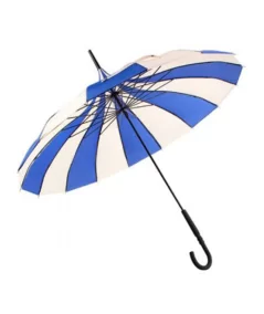 Karuselli sateenvarjo sinivalkoinen