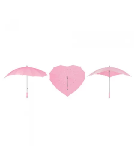 Vaaleanpunainen Sydän sateenvarjo