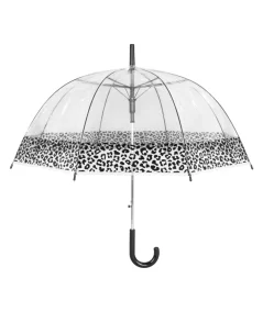 Läpinäkyvä sateenvarjo Leopardi