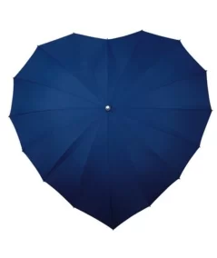 Tummansininen Sydän sateenvarjo