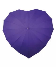 Violetti Sydän sateenvarjo