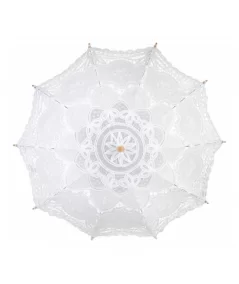 Pitsinen päivänvarjo, valkoinen